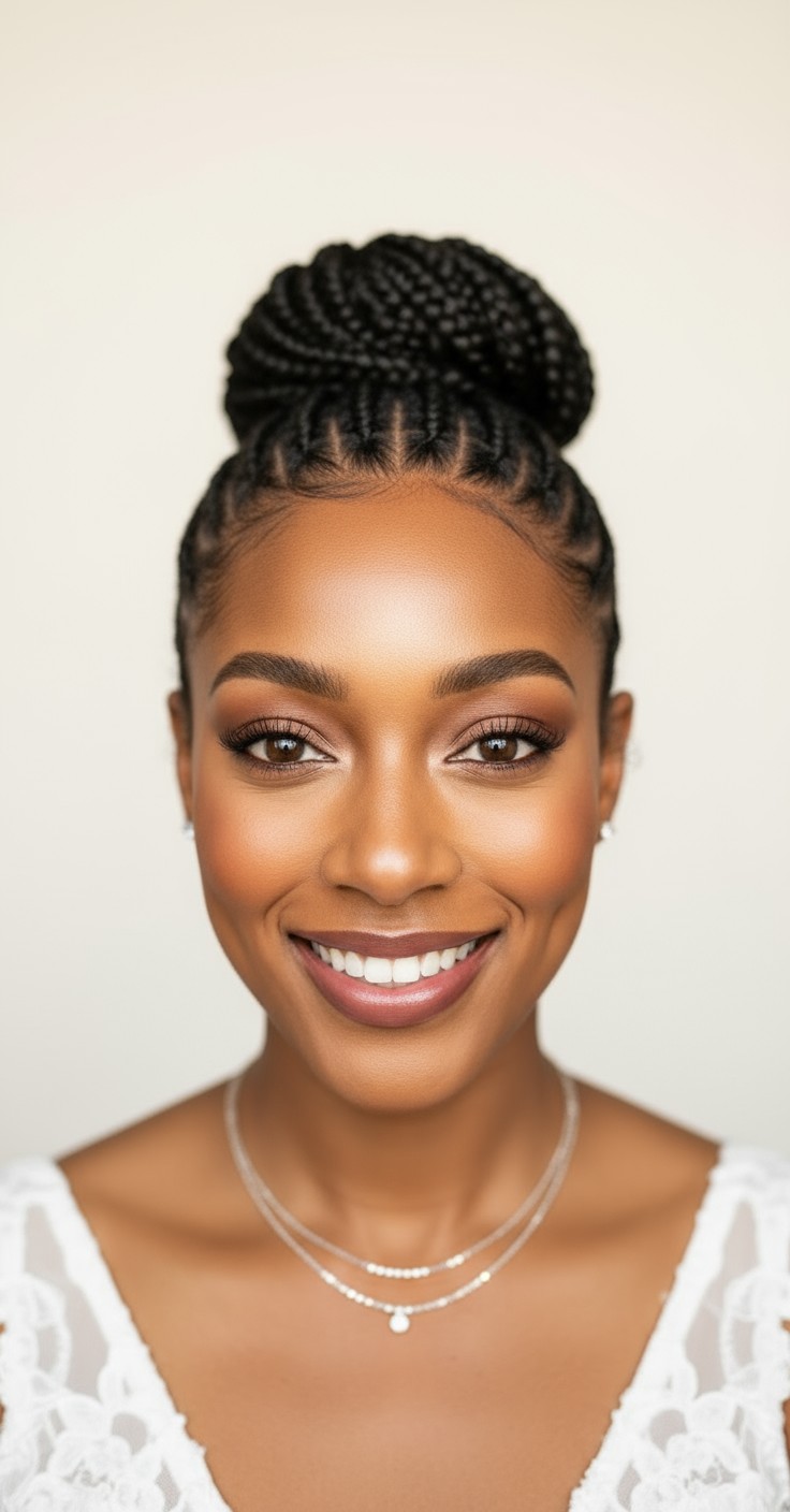 After Half Bun Hairstyle